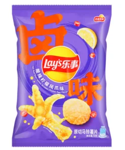 Lays Lemon Chili Chicken Feet 70g Bag Wholesale - Case of 22