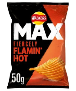 Walkers/Lays Max Fiercely Flaming Hot 50g Bag Wholesale - Case of 24